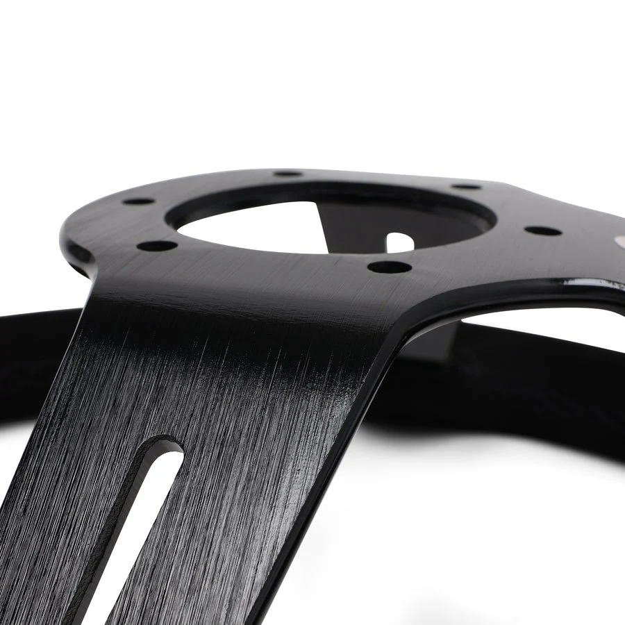 Circuit Hero 3 Spoke Steering Wheel with Slots 350mm/97mm Dish 6 Bolt - Image 2