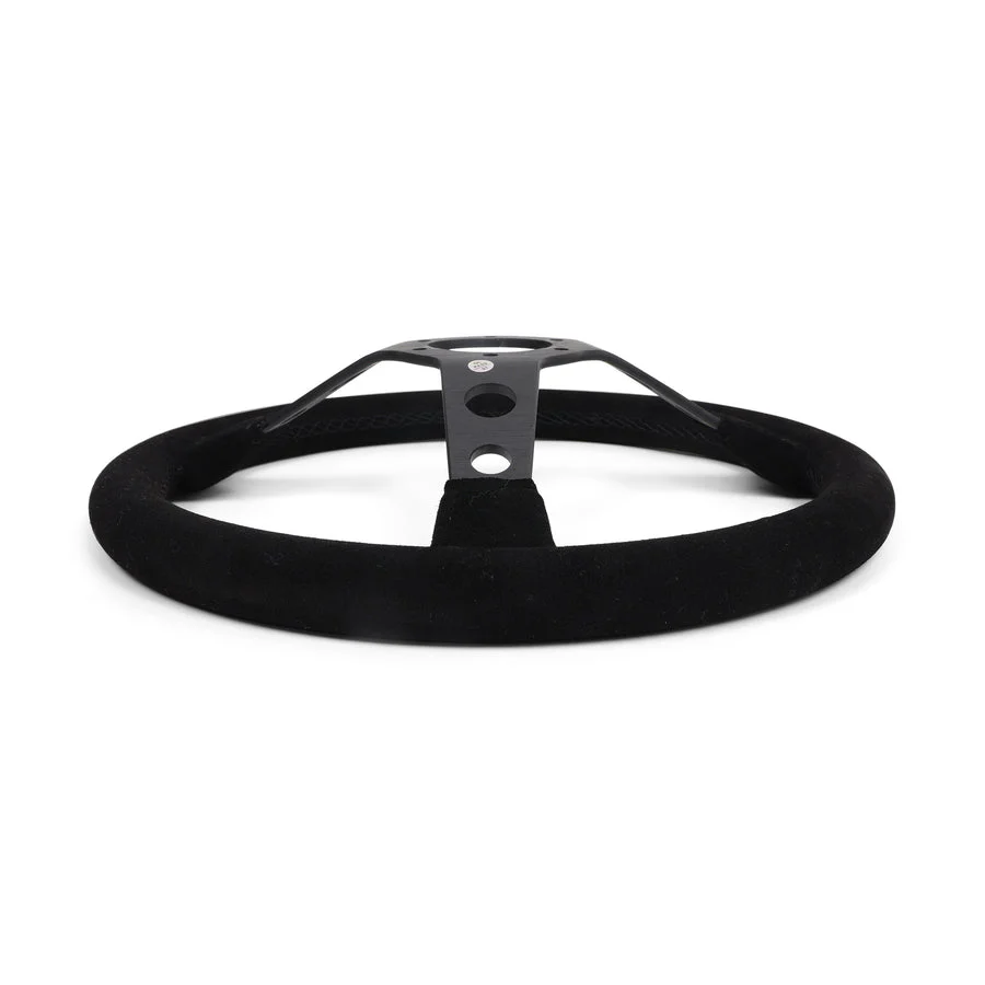 Circuit Hero 3 Spoke Steering Wheel with Holes 345mm/70mm Dish 6 Bolt - Image 2