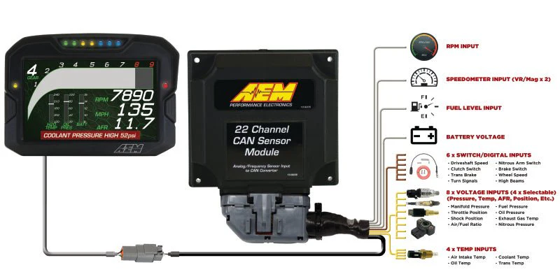 AEM 22 Channel CAN Expander Module - Image 2