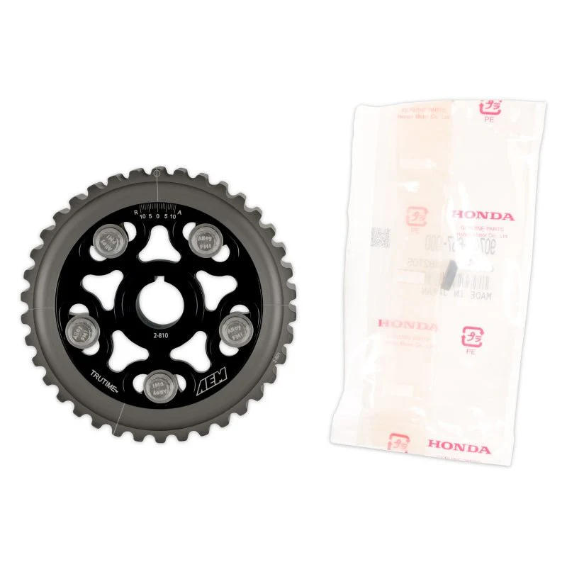 AEM 88-95 Honda Civic/ 93-95 Del Sol S & Si Black Tru-Time Cam Gear - Image 5