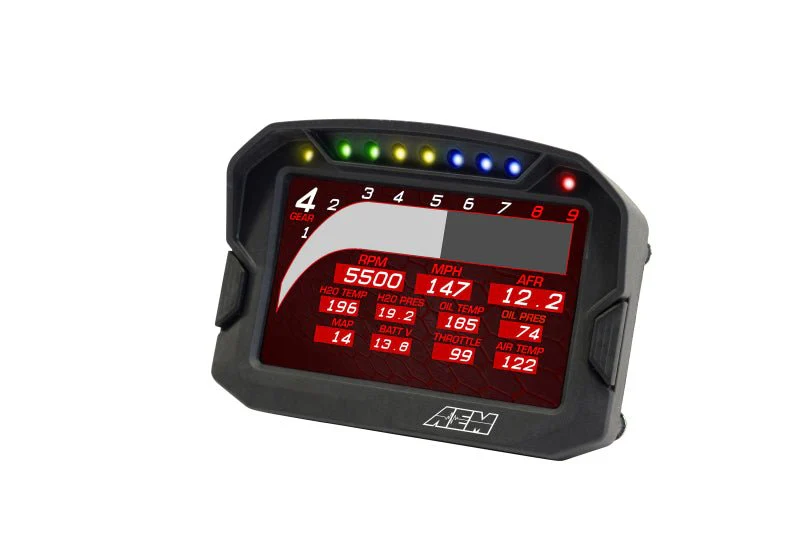 AEM CD-5LG Carbon Logging Digital Dash Display w/ Internal 10Hz GPS & Antenna - Image 11