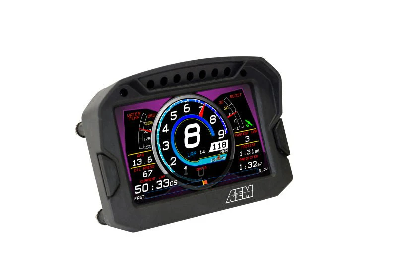 AEM CD-5LG Carbon Logging Digital Dash Display w/ Internal 10Hz GPS & Antenna - Image 12