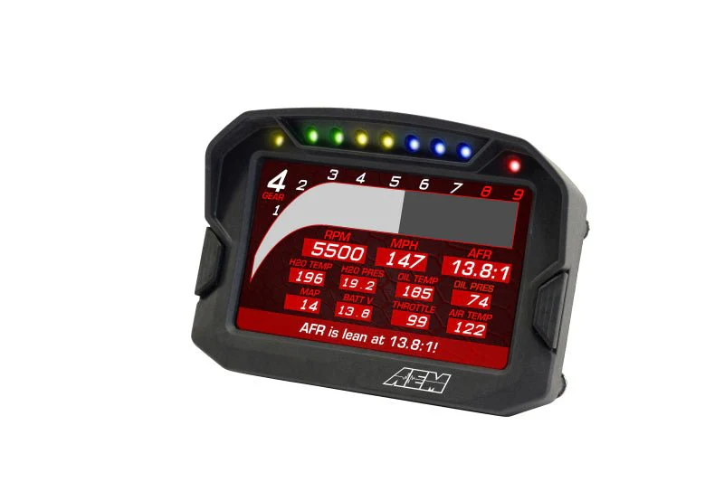 AEM CD-5LG Carbon Logging Digital Dash Display w/ Internal 10Hz GPS & Antenna - Image 5