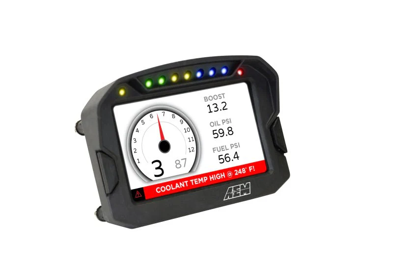 AEM CD-5LG Carbon Logging Digital Dash Display w/ Internal 10Hz GPS & Antenna - Image 7