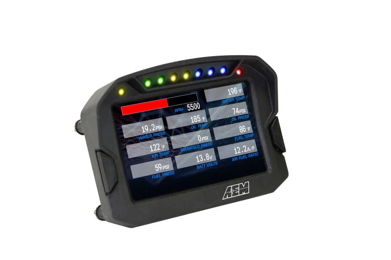 AEM CD-5LG Carbon Logging Digital Dash Display w/ Internal 10Hz GPS & Antenna - Image 9