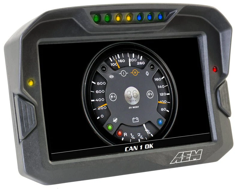 AEM CD-7 Non Logging GPS Enabled Race Dash Carbon Fiber Digital Display w/o VDM (CAN Input Only) - Image 2