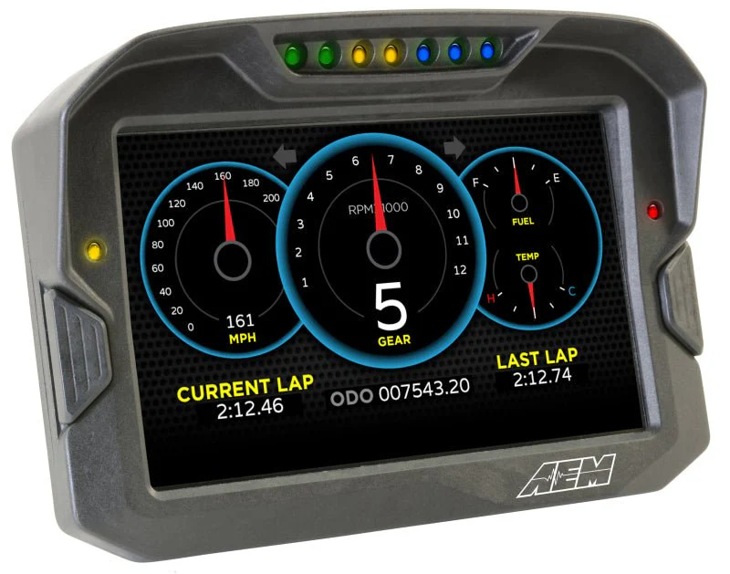 AEM CD-7 Non Logging GPS Enabled Race Dash Carbon Fiber Digital Display w/o VDM (CAN Input Only) - Image 20