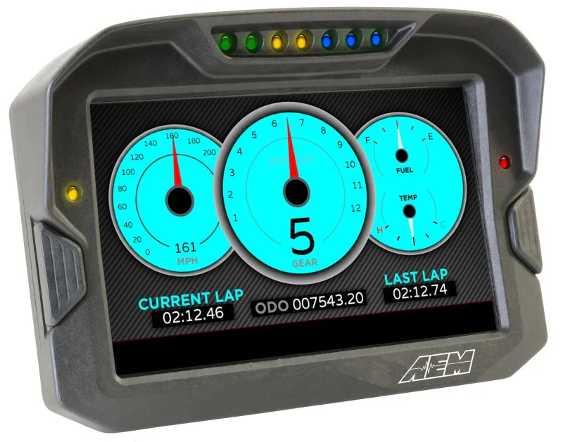 AEM CD-7 Non Logging Race Dash Carbon Fiber Digital Display (CAN Input Only) - Image 12