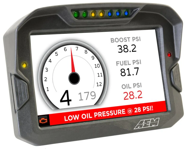 AEM CD-7 Non Logging Race Dash Carbon Fiber Digital Display (CAN Input Only) - Image 2