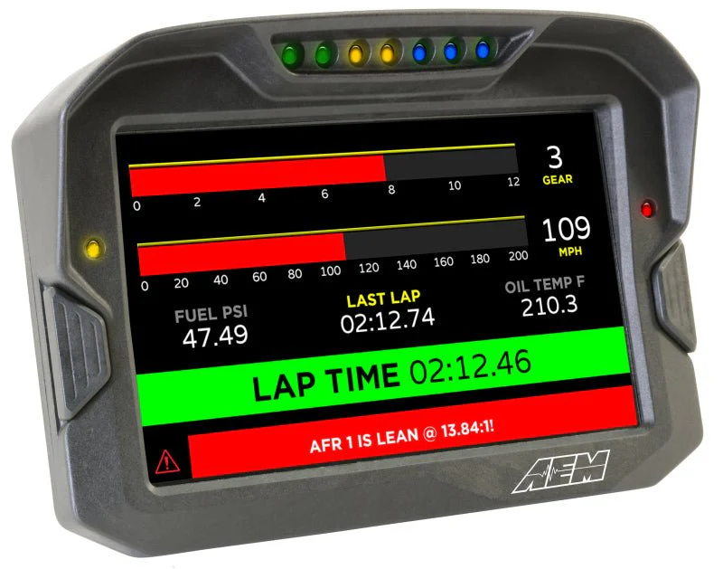 AEM CD-7 Non Logging Race Dash Carbon Fiber Digital Display (CAN Input Only) - Image 6