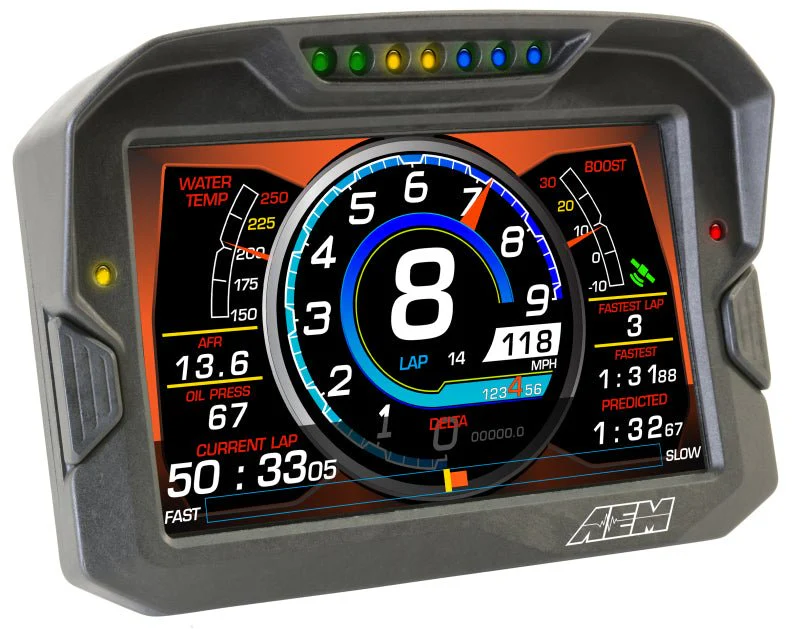 AEM CD-7 Non Logging Race Dash Carbon Fiber Digital Display (CAN Input Only) - Image 8