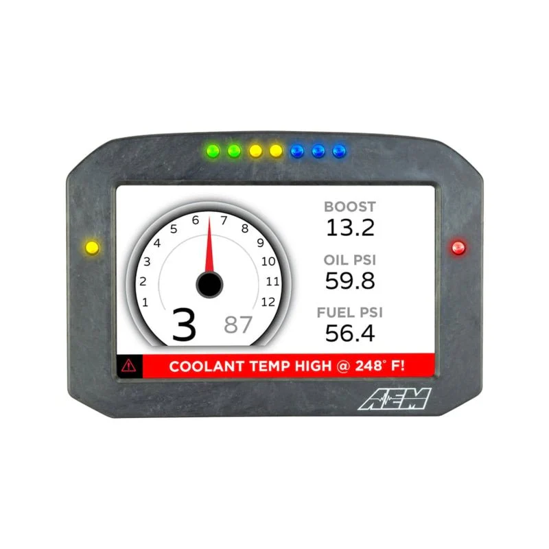 AEM CD-7LG Carbon Logging Flush Digital Dash Display w/ Internal 20Hz GPS & Antenna - Image 10
