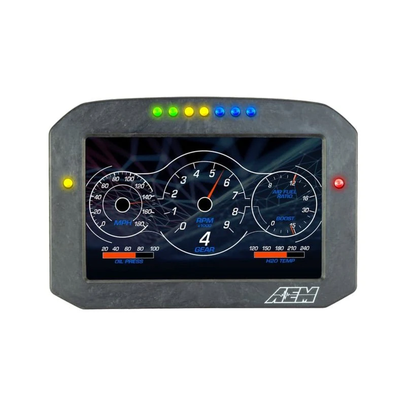 AEM CD-7LG Carbon Logging Flush Digital Dash Display w/ Internal 20Hz GPS & Antenna - Image 7