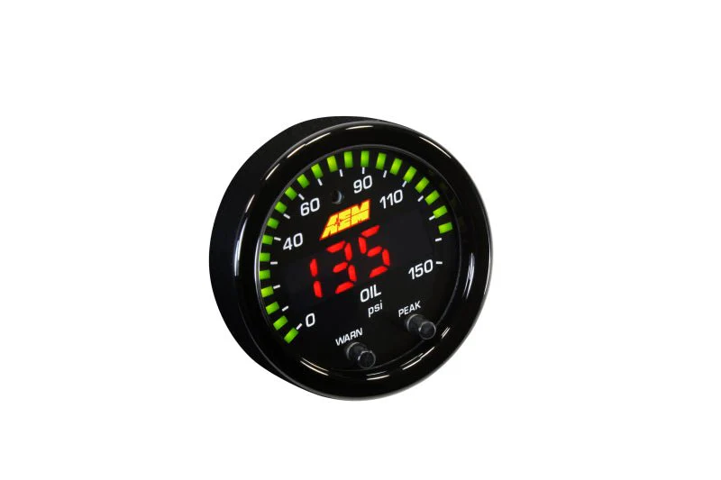 AEM X-Series 0-150 Oil Pressure Gauge Kit - Image 2