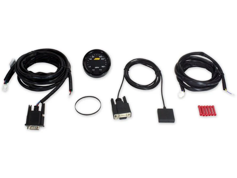 AEM X-Series 0-160 MPH Black Bezel w/ Black Face GPS Speedometer Gauge - Image 3