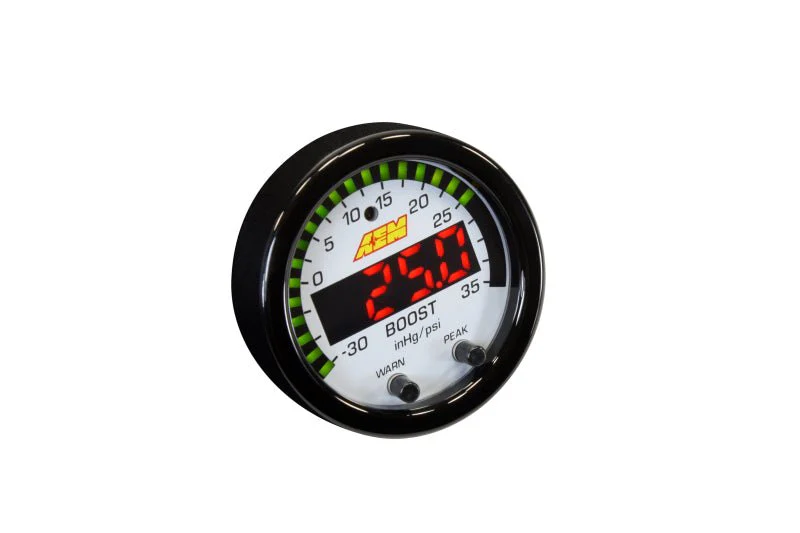 AEM X-Series Boost Pressure -30inHg 35psi Gauge - Image 2