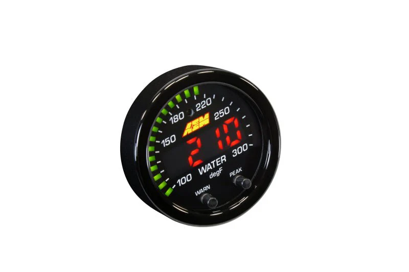 AEM X-Series Temperature 100-300F Gauge Kit (ONLY Black Bezel and Water Temp. Faceplate) - Image 19