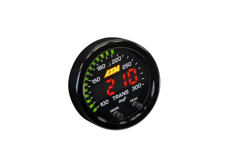 AEM X-Series Temperature 100-300F Gauge Kit (ONLY Black Bezel and Water Temp. Faceplate) - Image 2