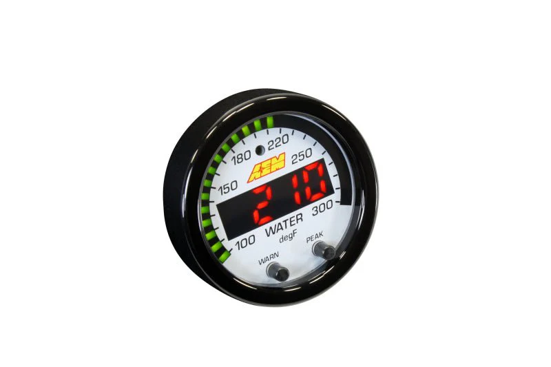 AEM X-Series Temperature 100-300F Gauge Kit (ONLY Black Bezel and Water Temp. Faceplate) - Image 20
