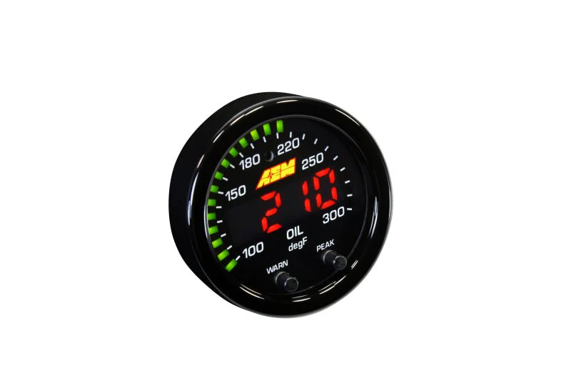 AEM X-Series Temperature 100-300F Gauge Kit (ONLY Black Bezel and Water Temp. Faceplate) - Image 22