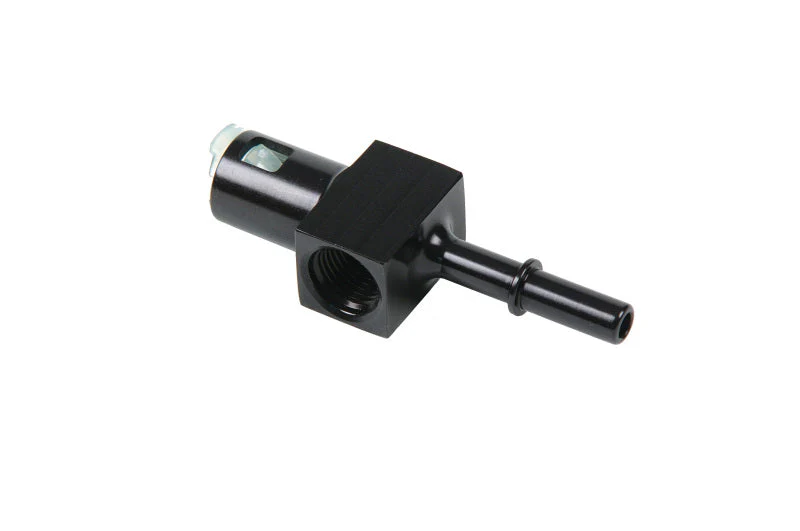 Aeromotive 5/16in Quick Connect with AN-06 port and 1/8in gauge port - Image 2