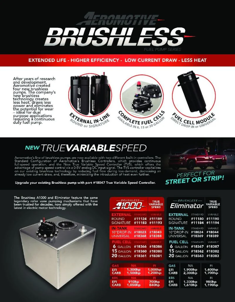 Aeromotive A1000 Brushless External In-Line Fuel Pump - Image 5