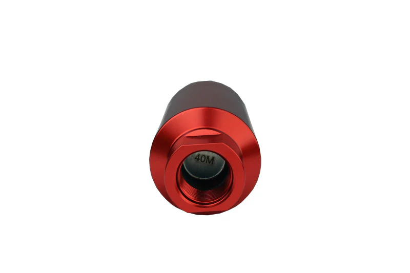 Aeromotive In-Line Filter - AN-10 size - 40 Micron SS Element - Red Anodize Finish - Image 3