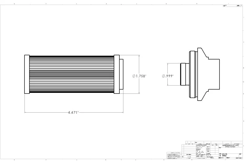 Aeromotive In-Line Filter - (AN-12 ORB) 10 Micron Microglass Element - Image 12