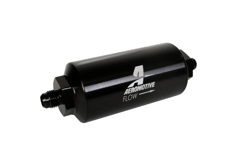 Aeromotive In-Line Filter - (AN-6 Male) 10 Micron Microglass Element Bright Dip Black Finish - Image 10