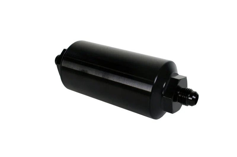Aeromotive In-Line Filter - (AN-6 Male) 10 Micron Microglass Element Bright Dip Black Finish - Image 4