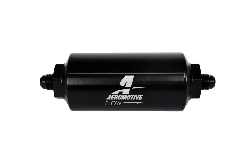Aeromotive In-Line Filter - (AN-6 Male) 40 Micron Stainless Mesh Element Bright Dip Black Finish - Image 4