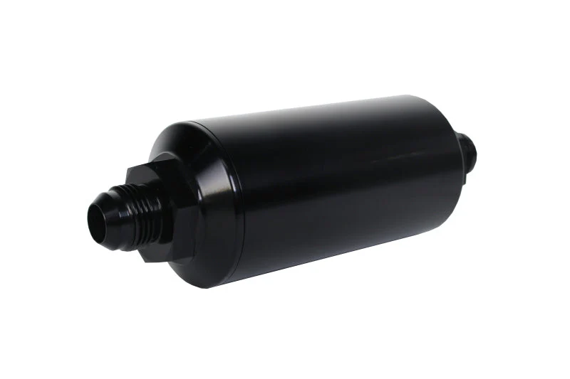 Aeromotive In-Line Filter - (AN -8 Male) 10 Micron Fabric Element Bright Dip Black Finish - Image 3