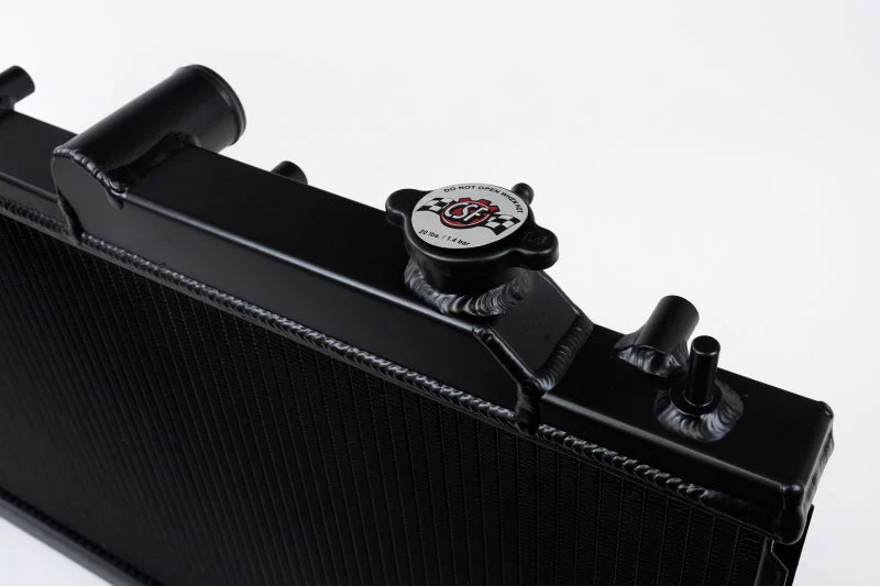 CSF 08-15 Subaru Impreza WRX/STI 1-Row 31mm High-Performance Aluminum Radiator - Black - Image 3