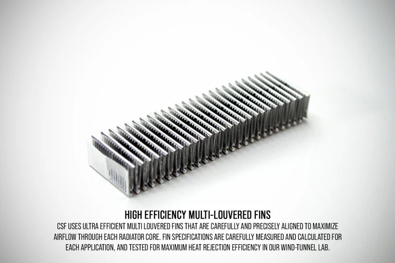 CSF 08-21 Subaru WRX/STI 2-Row 42mm Race-Spec All Aluminum Radiator - Black - Image 11