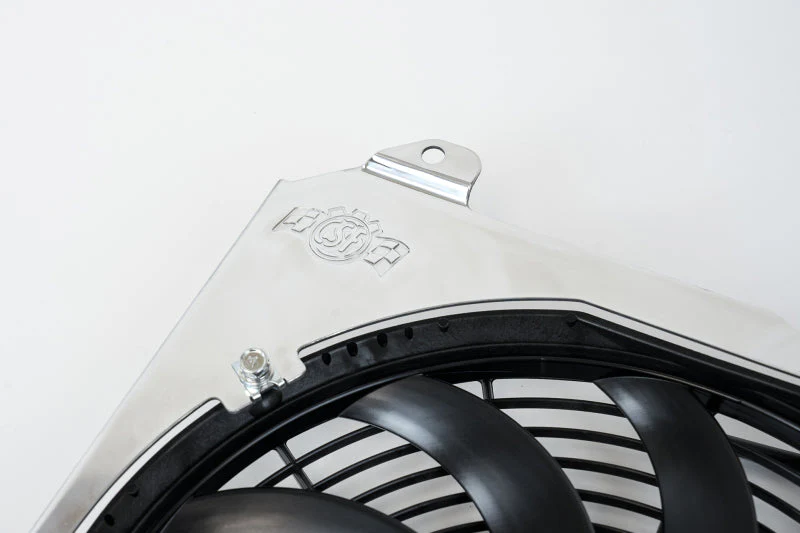 CSF 92-00 Honda Civic All-Aluminum Fan Shroud w/12in SPAL Fan - Image 3