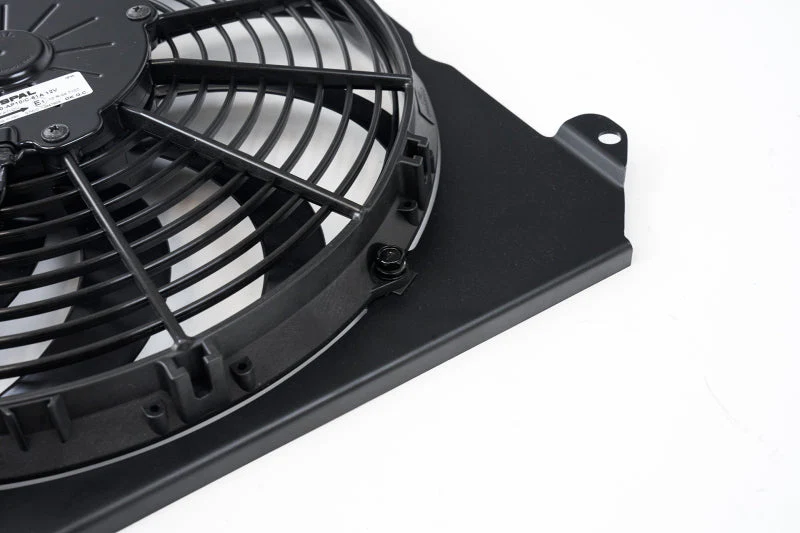 CSF 92-00 Honda Civic All-Aluminum Fan Shroud w/12in SPAL Fan - Black Finish - Image 7