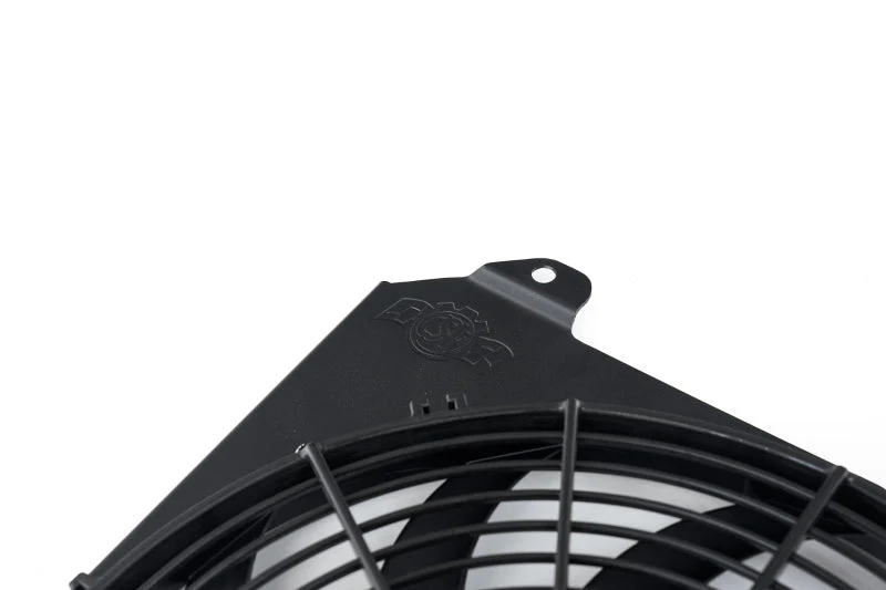 CSF 92-00 Honda Civic All-Aluminum Fan Shroud w/12in SPAL Fan - Black Finish - Image 8