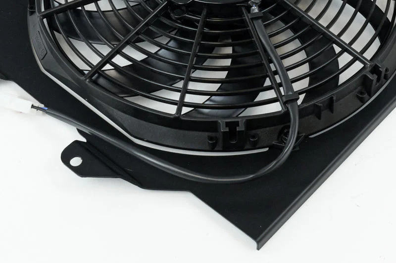 CSF 92-00 Honda Civic All-Aluminum Fan Shroud w/12in SPAL Fan - Black Finish - Image 9