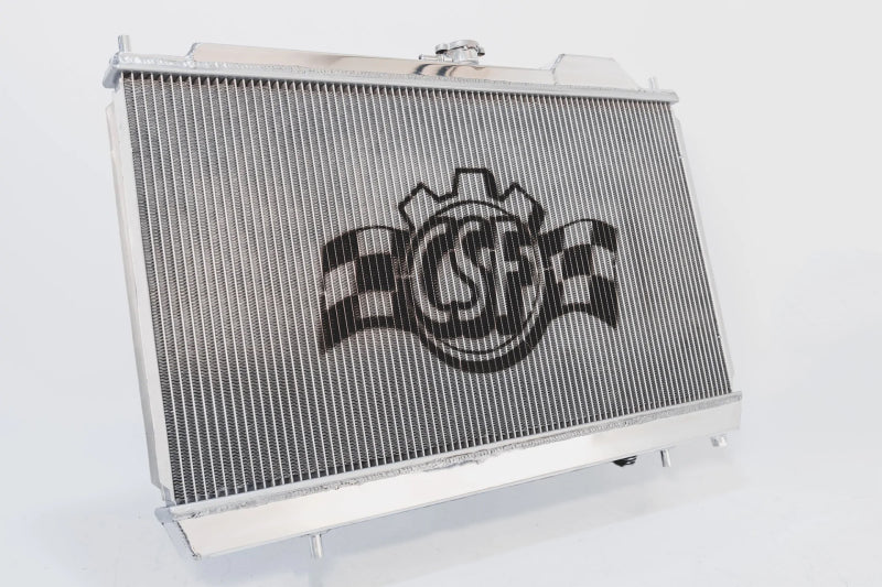 CSF 96-07 Mitsubishi Evo 4/5/6/7/8/9 Full-Slim Radiator w/12in Fan & Shroud/-16AN & Slip On Fitting - Image 5