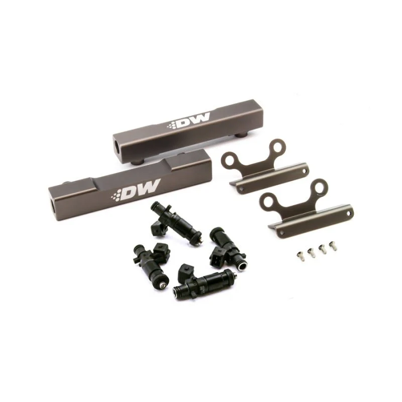 DeatschWerks 02+ Subaru WRX / 07+ STI/LGT Top Feed Fuel Rail Upgrade Kit w/ 1200cc Injectors - Image 2
