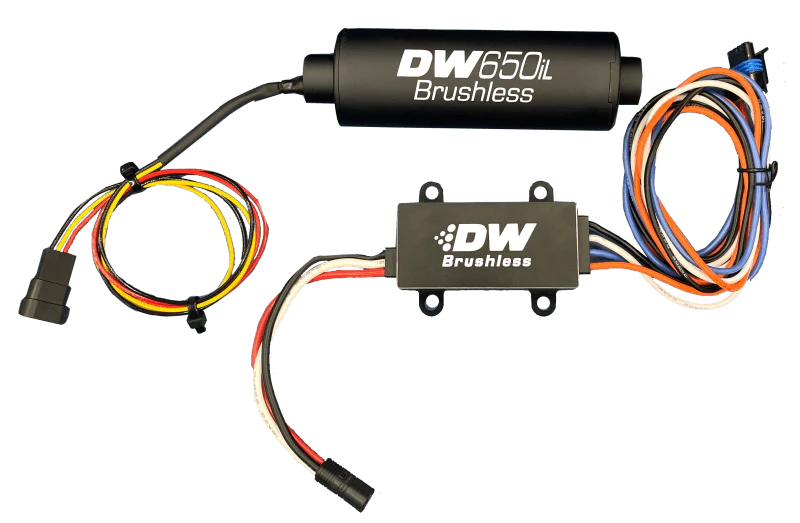 DeatschWerks DW650iL Series 650LPH In-Line External Fuel Pump w/ Single/Dual-Speed Controller - Image 3