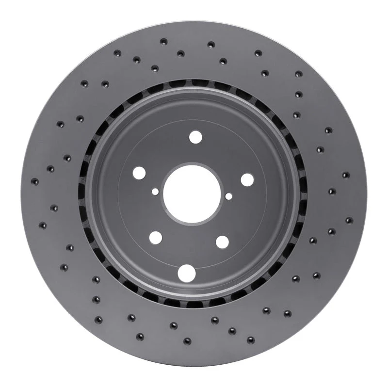 DFC 18-21 Subaru WRX STI Rear Drilled Hi-Carbon Alloy Geomet Coated Rotor - Image 3