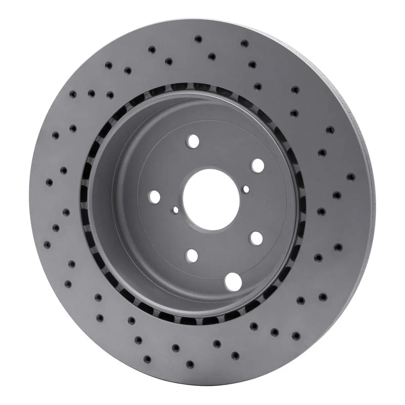 DFC 18-21 Subaru WRX STI Rear Drilled Hi-Carbon Alloy Geomet Coated Rotor - Image 4