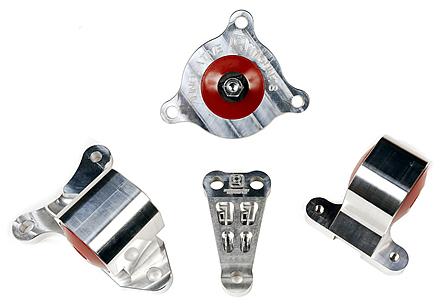 Innovative 02-06 Acura RSX K-Series Silver Aluminum Mounts 75A Bushings (Not K24 Trans) - Image 2