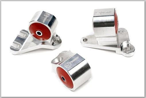 Innovative 90-91/92-93 Acura Integra GS-R Silver Aluminum Billet Mount Kit 75A Bushings (Cable) - Image 2
