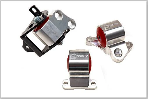 Innovative 96-00 Civic B/D Series Silver Aluminum Mounts 60A Bushings (2 Bolt) - Image 2