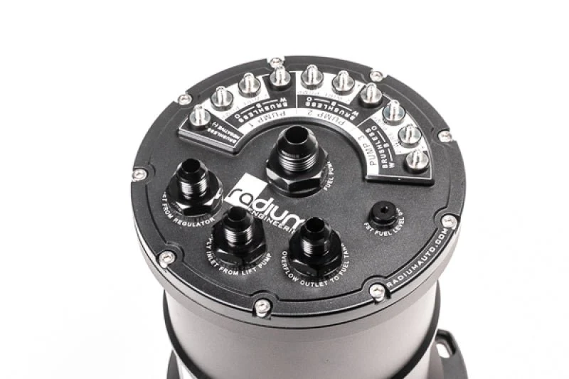 Radium Multi-Pump Fuel Surge Tank Fits Walbro GSS342 / AEM 50-1200 / DW4 (Pumps Not Included) - Image 2