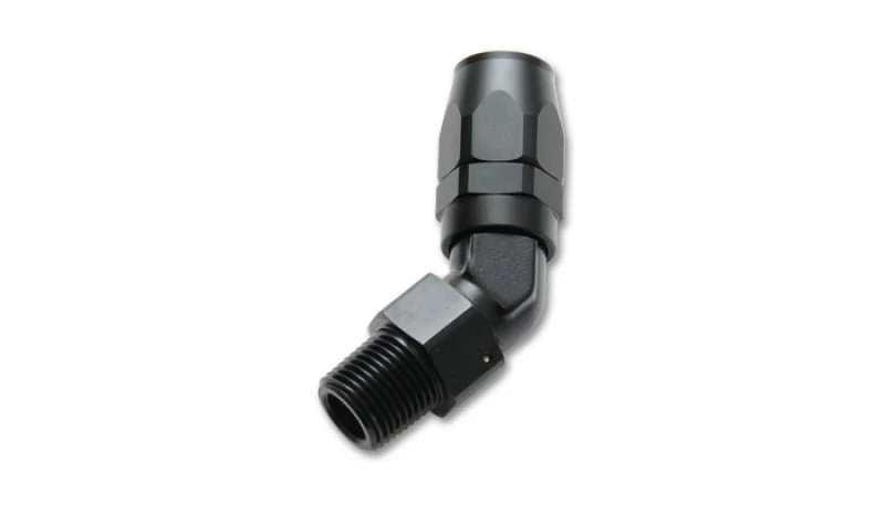 Vibrant -12AN Male NPT 45Degree Hose End Fitting - 1/2 NPT - Image 2