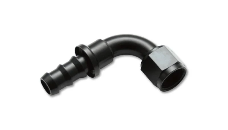 Vibrant -12AN Push-On 90 Deg Hose End Fitting - Aluminum - Image 2