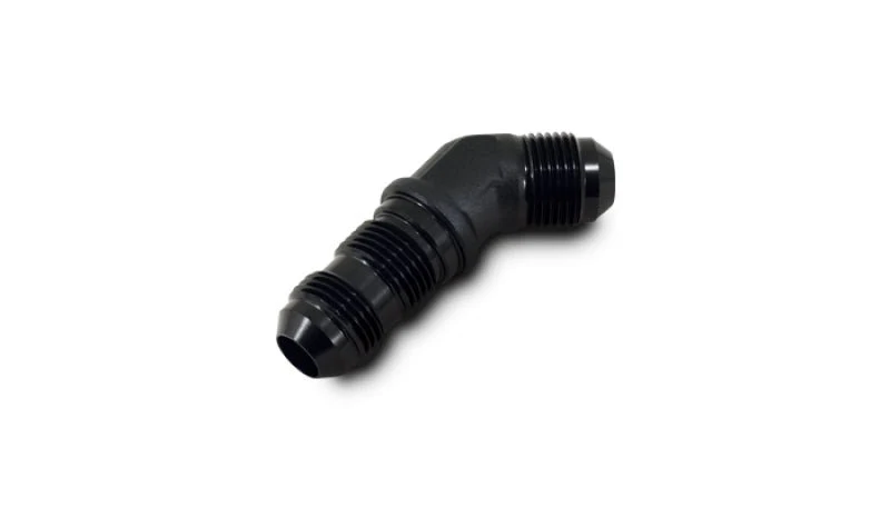 Vibrant -16AN Bulkhead Adapter 45 Deg Elbow Fitting - Anodized Black - Image 2
